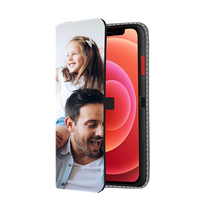 iPhone 12 Personalised Front Printed Wallet Case