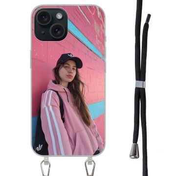 Apple iPhone 15 - Etui z Smyczą (Crossbody) Personalizowane