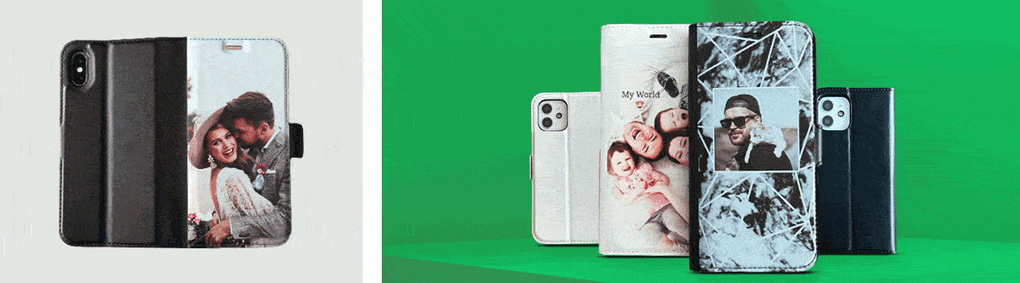 Personalizowane etui portfelowe (nadruk z przodu)